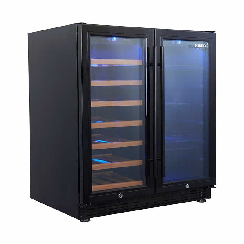 Husky - Double Door Wine Fridge & Drinks Chiller